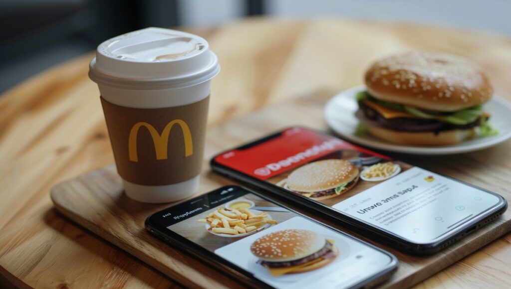 Application McDo+ sur smartphone affichant les promotions et offres du moment
