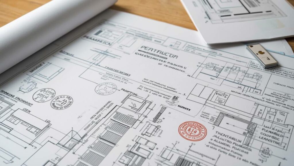 Documents administratifs et plans pour déclaration préalable d'abri de jardin