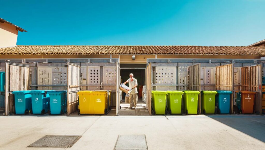 Centre de tri et déchetterie pour le recyclage du polystyrène et autres matériaux