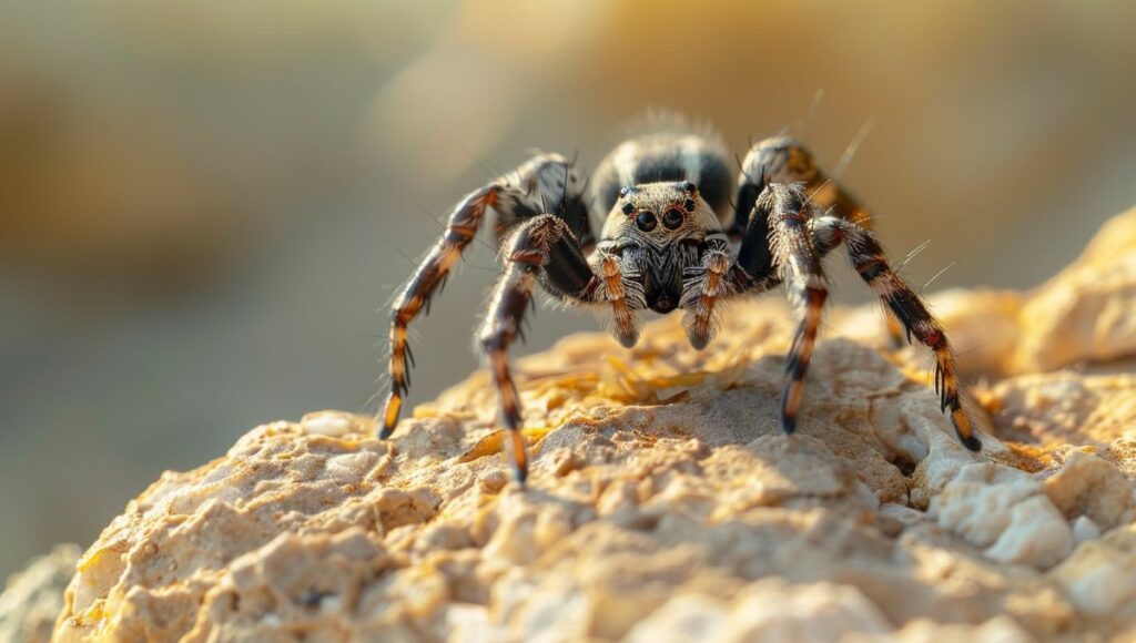 Mygale de Provence dans son habitat naturel méditerranéen
