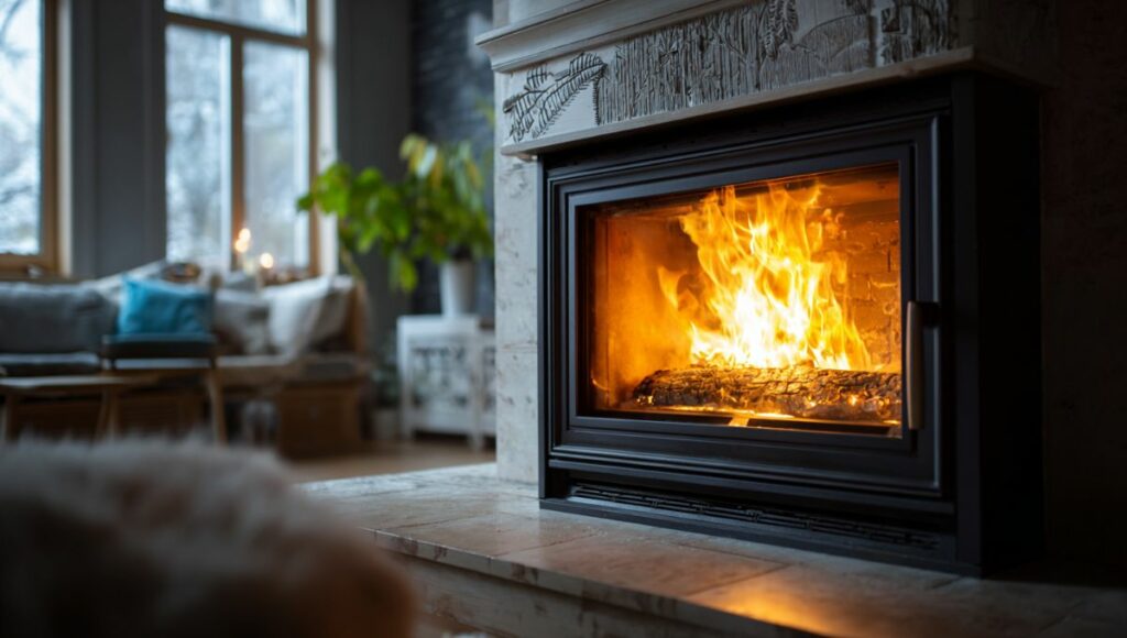 Technicien professionnel effectuant le diagnostic d'un insert qui ne chauffe pas