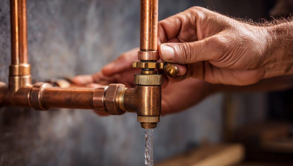 Étapes pour installer un robinet push-fit après avoir retiré l'ancien robinet autoperceur